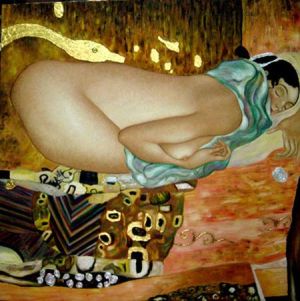 Leda y el cisne Klimt